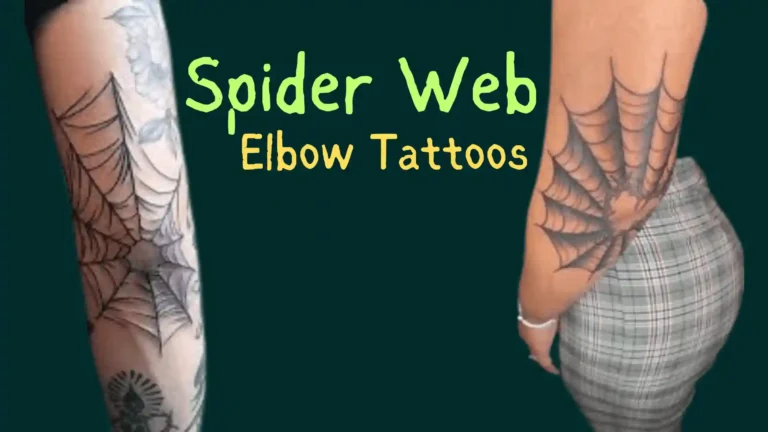 Spider Web Elbow Tattoos