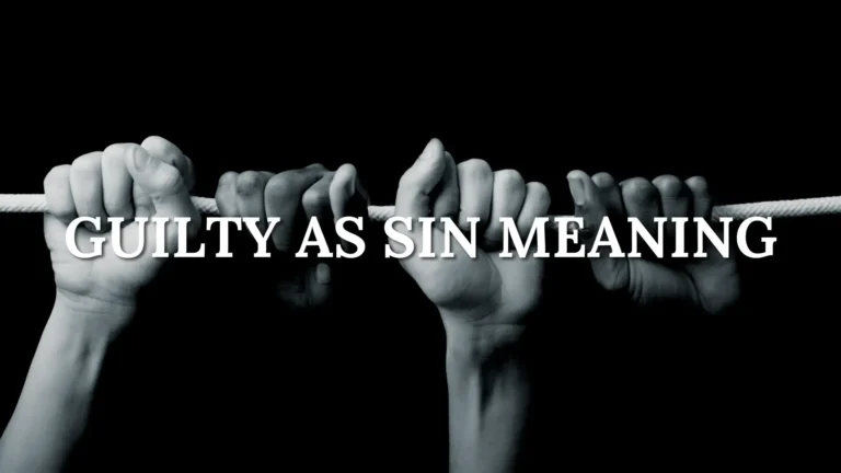 Guilty as Sin Meaning